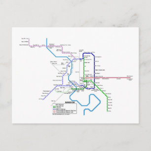 Bangkok subway postcard