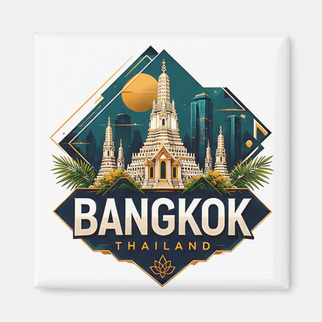 Bangkok Thailand  Adventure Magnet (Front)