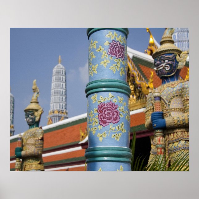 Bangkok, Thailand. Bangkok's Grand Palace 2 Poster (Front)