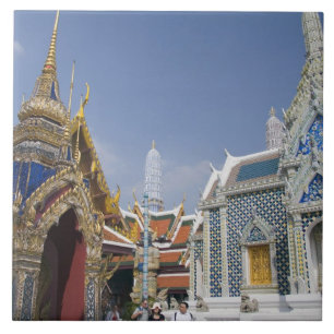Bangkok, Thailand. Bangkok's Grand Palace Tile
