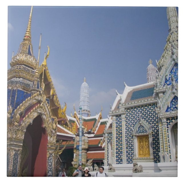 Bangkok, Thailand. Bangkok's Grand Palace Tile (Front)