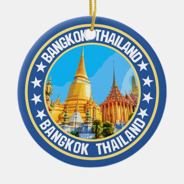 Bangkok Thailand                                   Ceramic Tree Decoration (Front)
