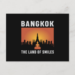 Bangkok Thailand City Cityscape Skyline Funny Gift Postcard
