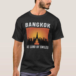Bangkok Thailand City Cityscape Skyline Funny Gift T-Shirt