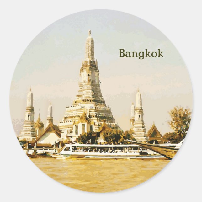Bangkok, Thailand Classic Round Sticker (Front)