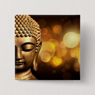 Bangkok, Thailand Gold Buddha 15 Cm Square Badge
