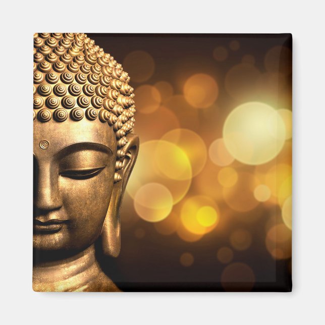 Bangkok, Thailand | Gold Buddha Magnet (Front)