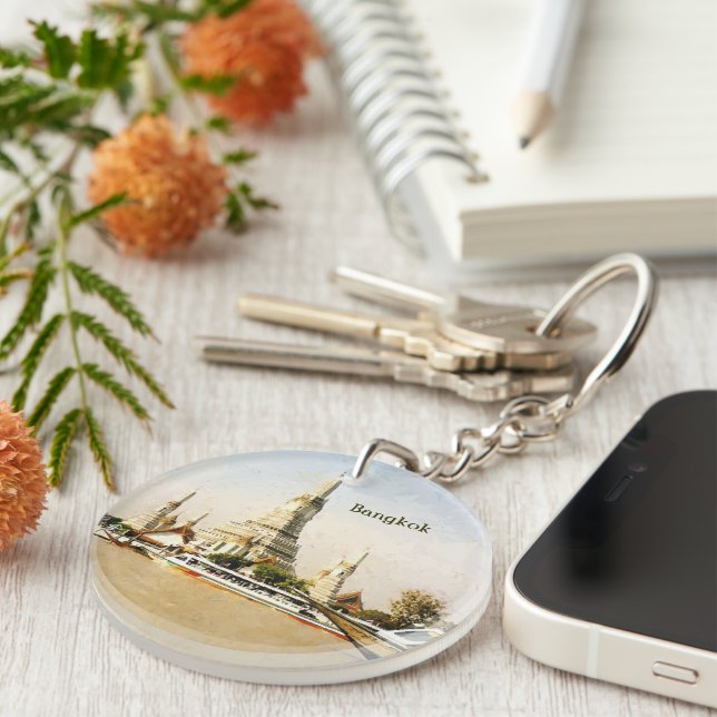 Bangkok, Thailand Key Ring (Front Right)