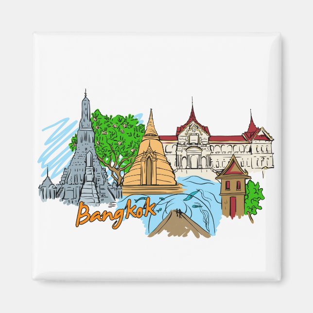 Bangkok - Thailand Magnet (Front)