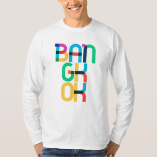 Bangkok Thailand Pop Art Letters T-Shirt