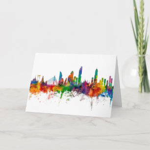 Bangkok Thailand Skyline Card