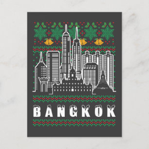 Bangkok Thailand Ugly Christmas Postcard