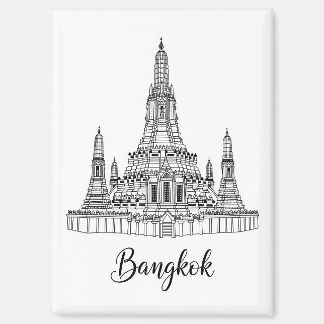 Bangkok Thailand Wat Arun  Magnet (Front)