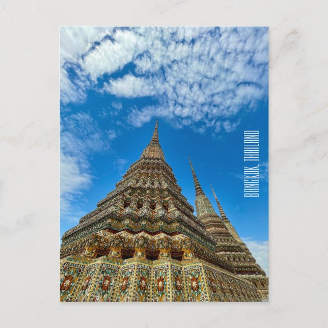 bangkok thailand wat pho   postcard (Front)