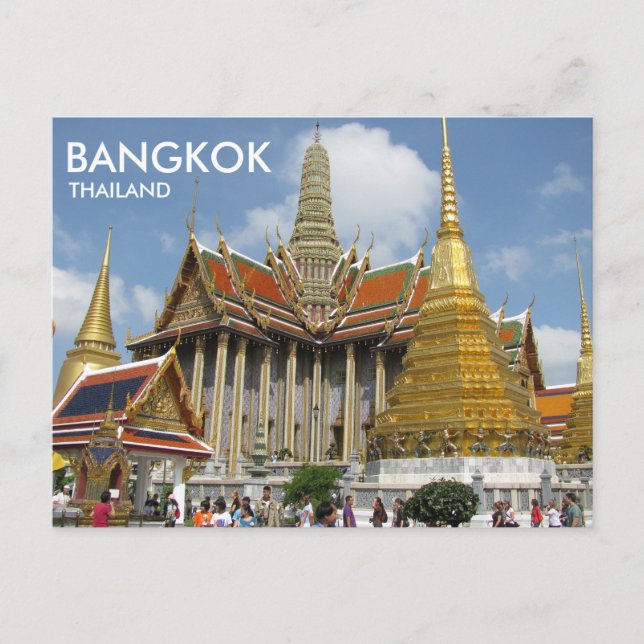 Bangkok Thailand Wat Phra Kaew Emerald Buddha Postcard (Front)