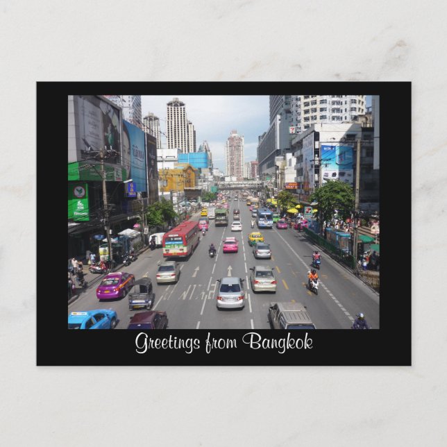 bangkok traffic postcard (Front)