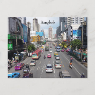bangkok traffic postcard