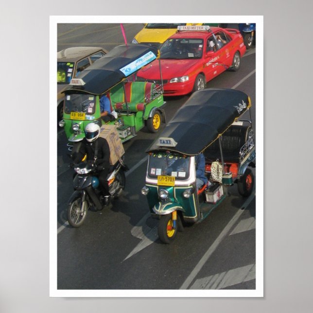 Bangkok Traffic ... Tuk Tuk Racing Poster (Front)
