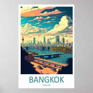Bangkok Travel Print Wall Art Bangkok Wall Hanging