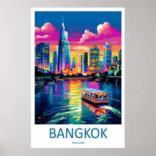 Bangkok Travel Print Wall Art Bangkok Wall Hanging
