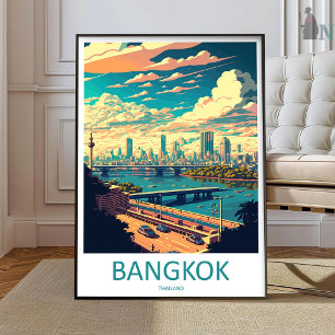 Bangkok Travel Print Wall Art Bangkok Wall Hanging