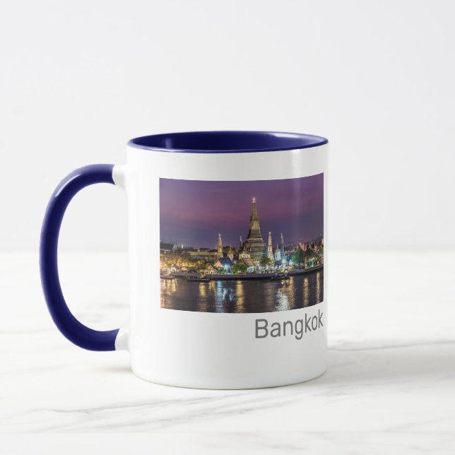 Bangkok Wat Arun Sunset BKK Thailand Souvenir Mug (Left)