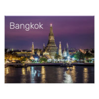 Bangkok Wat Arun Sunset BKK Thailand Souvenir