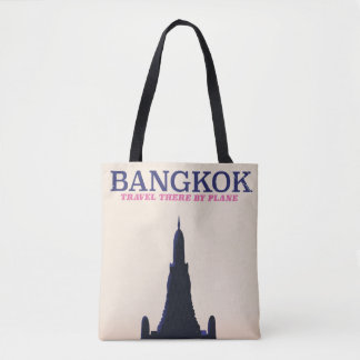 Bangkok Wat Poh Travel poster Tote Bag