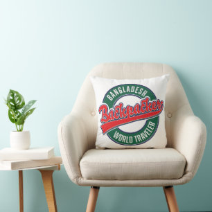 Bangladesh backpacker world traveler cushion