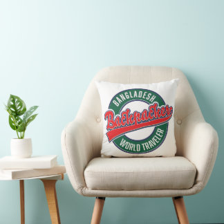 Bangladesh backpacker world traveller cushion