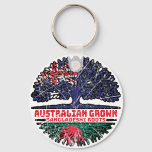 Bangladesh Bangladeshi Australian Australia Tree Key Ring