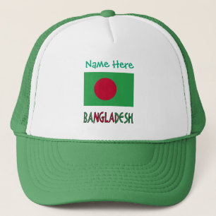 Bangladesh Bangladeshi Flag Green Personalised  Trucker Hat