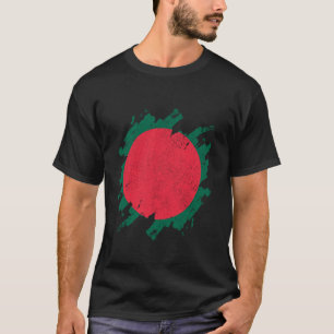 Bangladesh Bangladeshi Flag Pride Roots Heritage V T-Shirt