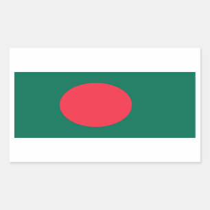 Bangladesh/Bangladeshi Flag Rectangular Sticker