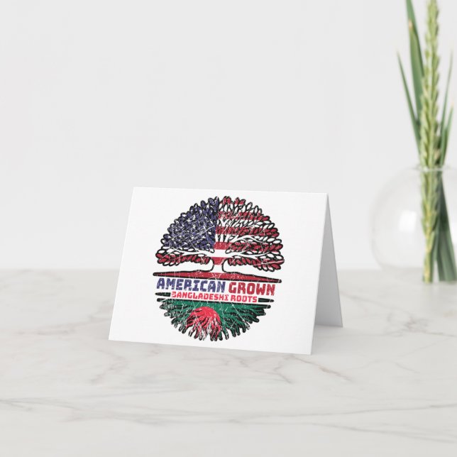 Bangladesh Bangladeshi US American USA United Card (Front)