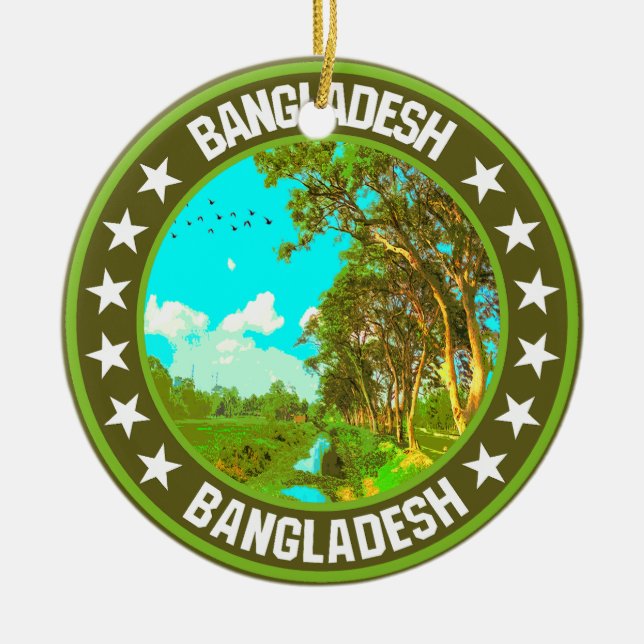 Bangladesh                                         ceramic tree decoration (Front)