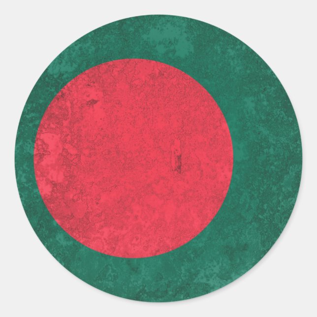 Bangladesh Classic Round Sticker (Front)
