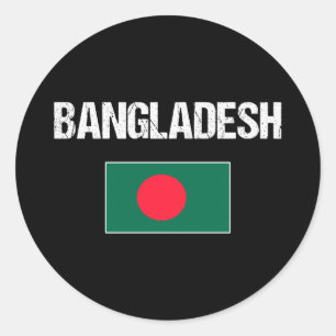 Bangladesh  classic round sticker