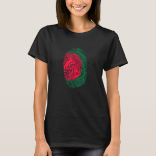 Bangladesh Country Flag Fingerprint DNA T-Shirt
