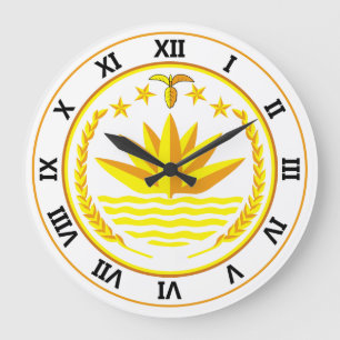 bangladesh emblem large clock