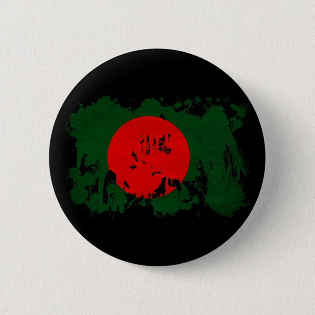 Bangladesh Flag 6 Cm Round Badge (Front)