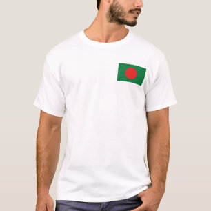 Bangladesh Flag and Map T-Shirt