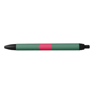 Bangladesh flag black ink pen