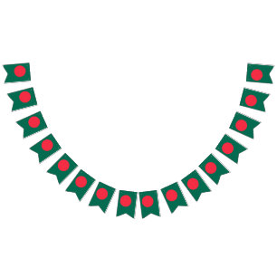 Bangladesh flag bunting banner