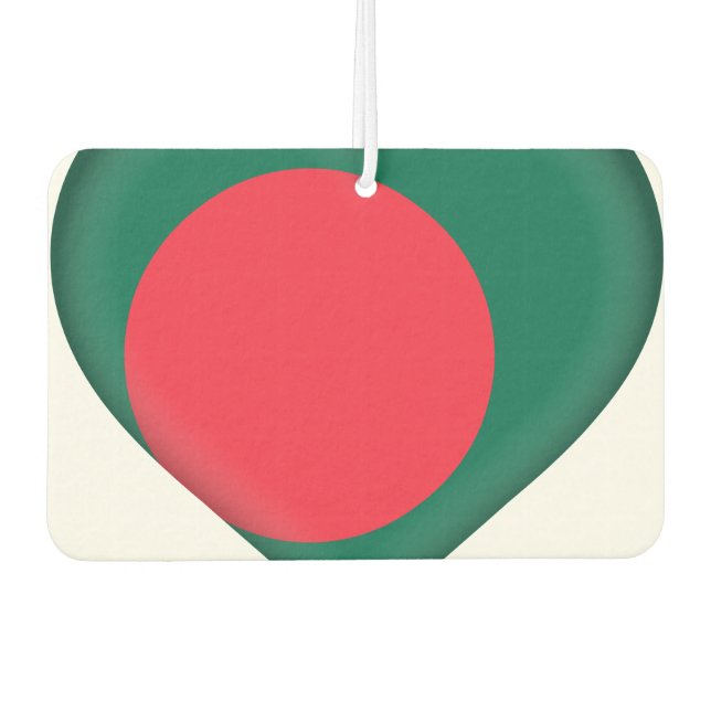 Bangladesh Flag Car Air Freshener (Front)