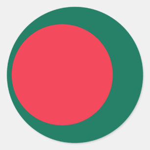 Bangladesh Flag Classic Round Sticker