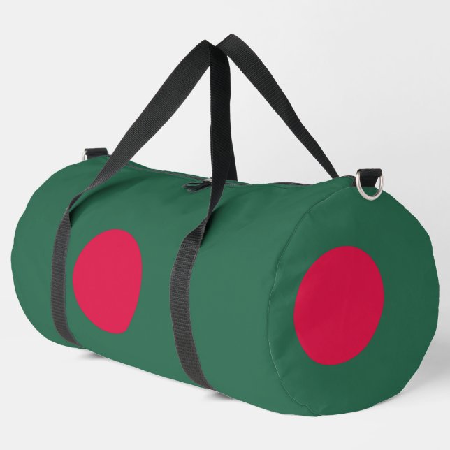 Bangladesh flag duffle bag (Left Corner)
