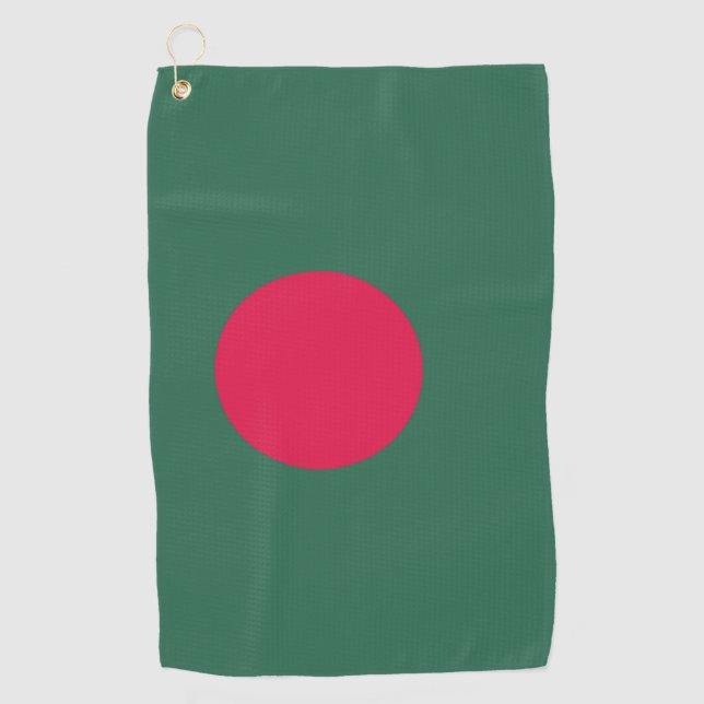Bangladesh flag golf towel (Front)