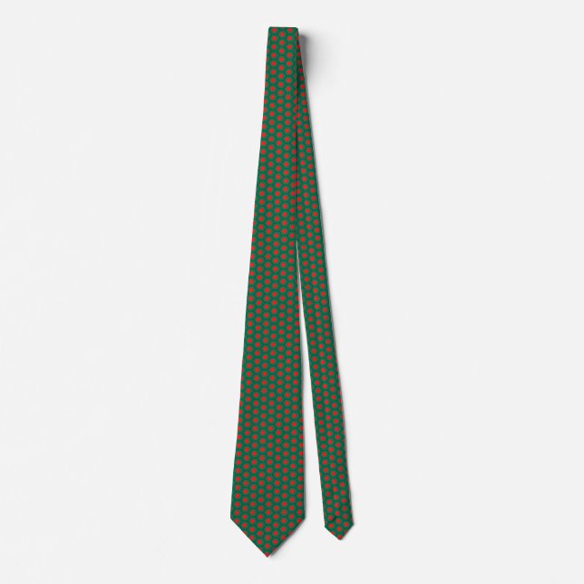 Bangladesh Flag Honeycomb Tie (Front)