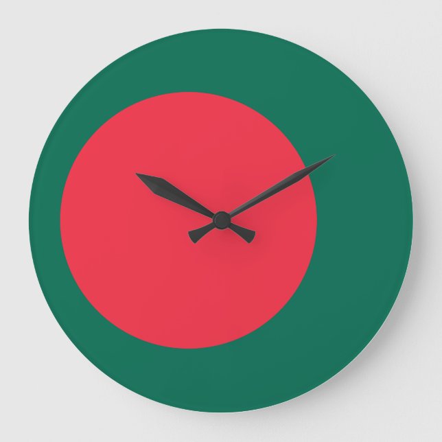Bangladesh Flag Large Clock (Front)
